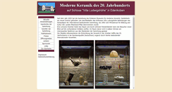 Desktop Screenshot of keramik-sammlung.de